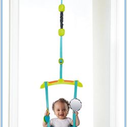 Bright Starts Bounce 'n Spring Deluxe Door Jumper for Baby with Adjustable Strap, 6 Months and Up, Max Weight 26 lbs