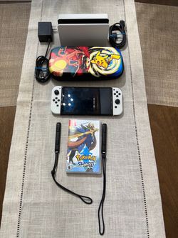 Nintendo Switch OLED White with Pokémon Bundle