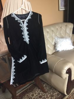 Moroccan dress black size small to medium