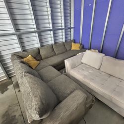 U shape reversible ottoman Sectional Sofa/ Couch (We Deliver)