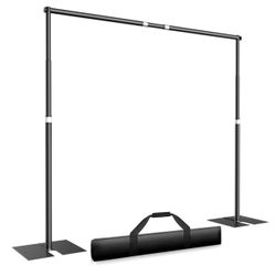 Black Heavy Duty Backdrop Stand, 8.5ft x 10ft