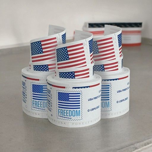3 Rolls šŗš² US Flag 2024 USPS ForeverĀ® Postage Stamps