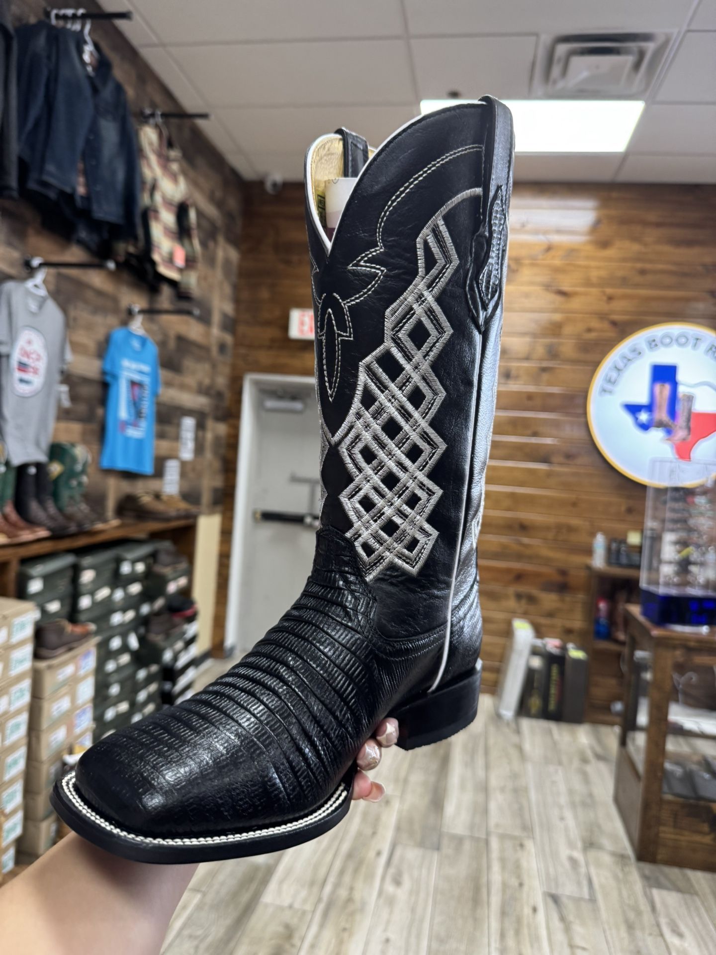 black boot