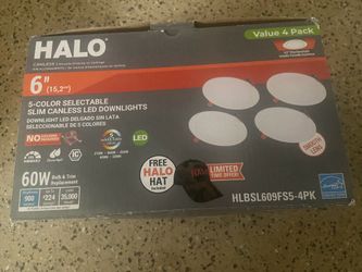 6” Halo LED thin recessed light