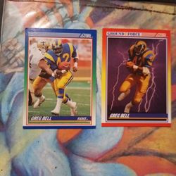 1990 Greg Bell cards 89, 328