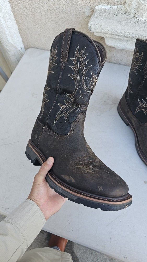 Size 13 D Ariat Work Boots Soft Toe 