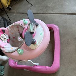 Pink Minnie Mouse Baby walker