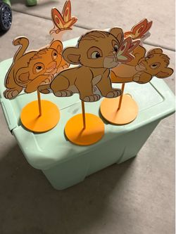 Safari / lion king theme baby shower items