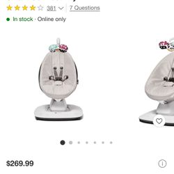 4moms mamaRoo Multi-Motion Baby Swing Smart Connectivity