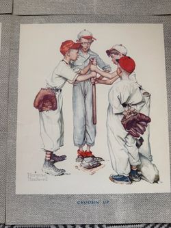 Norman Rockwell 'Choosin' Up' Art Prints - Full set of ;