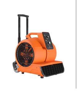 Air Mover, 1 HP 4000 CFM Portable Blower Fan, Floor Fan, Carpet Dryer, Floor Dryer, 3-Speed, 3 Adjustable Angles, Timer, Stackable, Air Blower for Jan