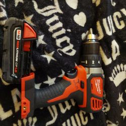 Milwaukee Drill Battery And Drill