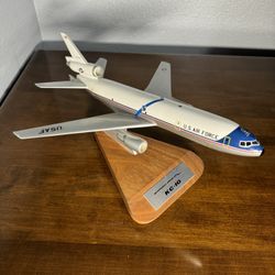 McDonnell and Douglas KC-10 Desktop Model with wood and metal base 