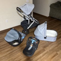Uppababy Vista Stroller and Bassinet and Car seat 