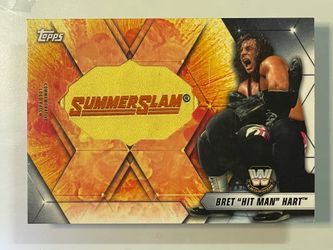🤼2019 Topps WWE🤼 BRET "HIT MAN" HART 🏆 SUMMER SLAM 🔥[Logo Patch]🔥
