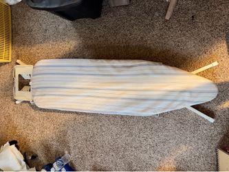 Striped Ironing Board with Iron Rest