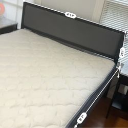 Queen Bed Frame + new mattress