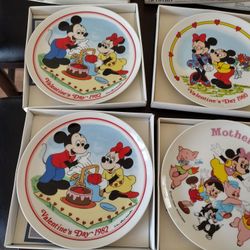 Walt Disney Schmidt Collectors Plates 1976,1989,1982