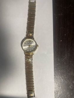 Versace Gold-Tone Watch with Medusa Dial