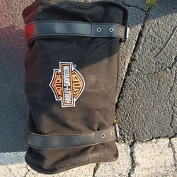 HARLEY DAVIDSON MOTORCYCLES Black Canvas Storage Utility Roll Up