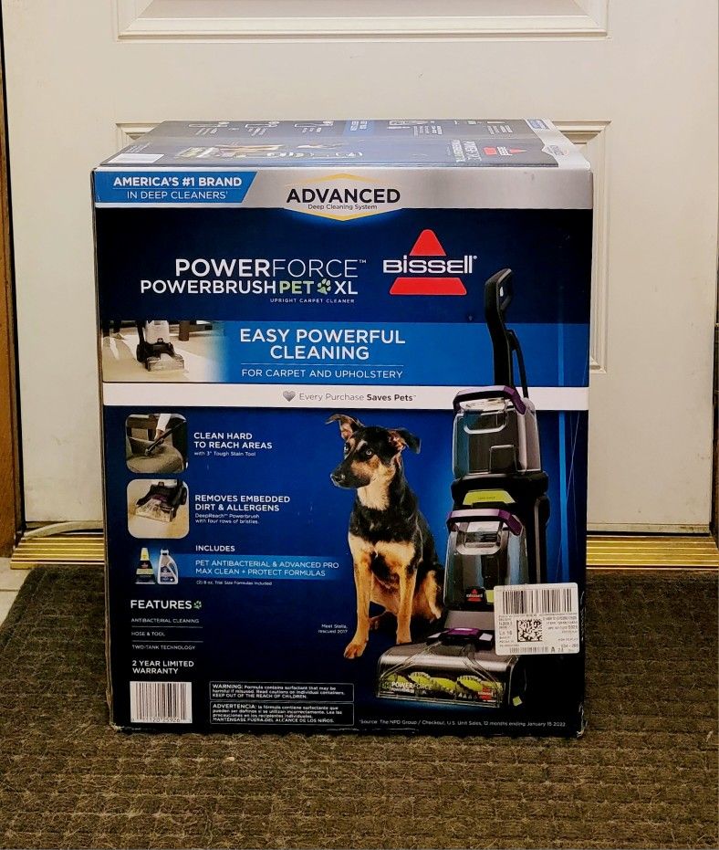 BISSELL Powerforce Powerbrush Pet XL, Upright Carpet Cleaner and Shampooer [3071] - NEW! 🔥