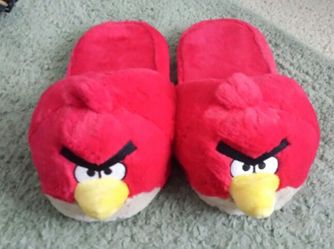 Angry bird slippers size 4/5