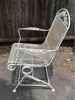 🌺MCM WOODARD “Bouncer” COIL SPRING Patio Chair🌺