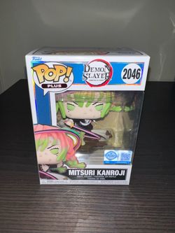 EXCLUSIVE Mitsuri Kanroji w/ Sword Funko Pop PLUS #2046 Demon Slayer Anime Manga Kimetsu No Yaiba TV