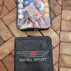 NEW NIBIRU SPORT 4-Player Ping Pong Set - Table Tennis Paddles, Balls & Case