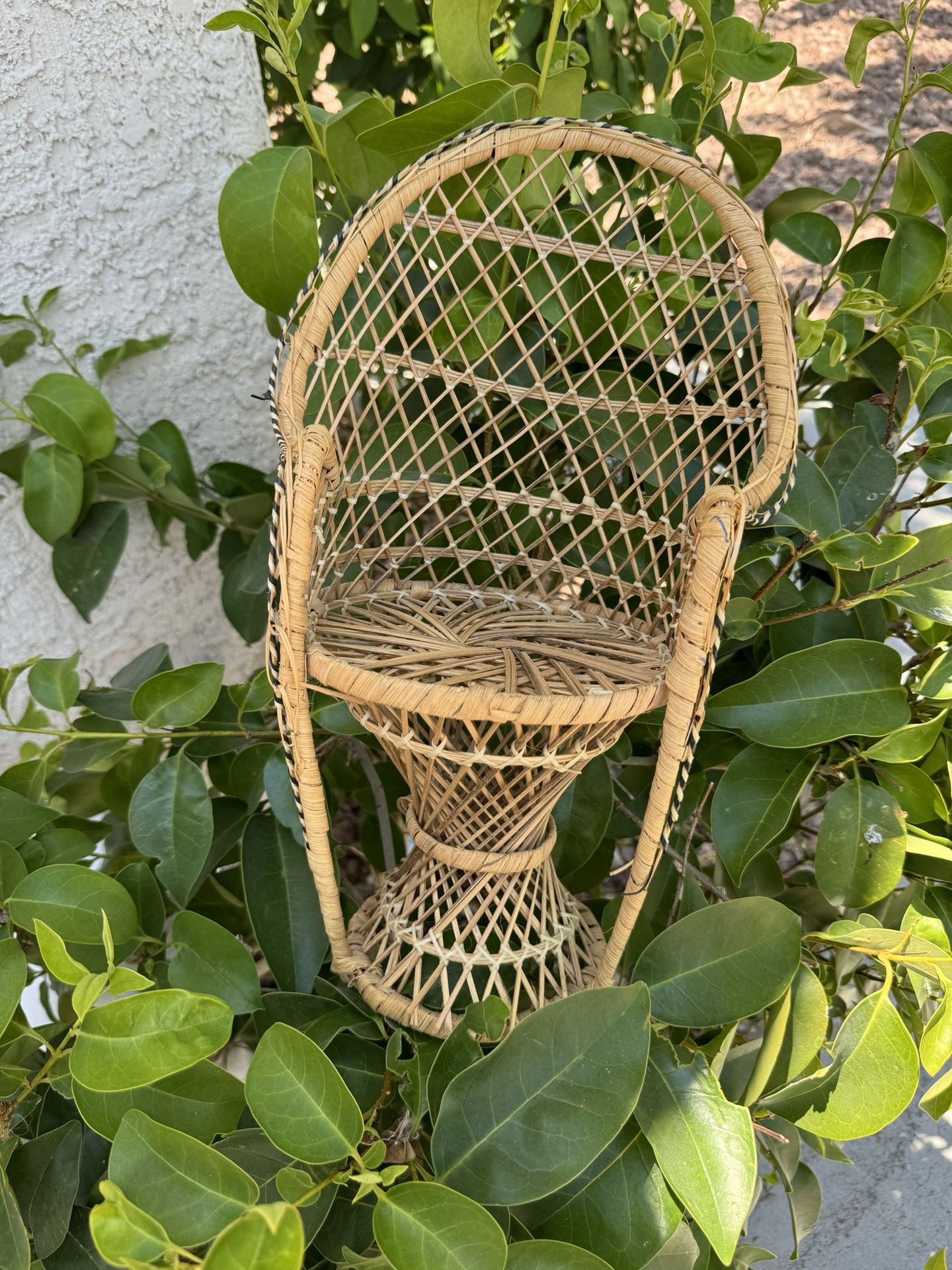 Small vintage peacock chair !