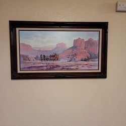 Oil on canvas painting