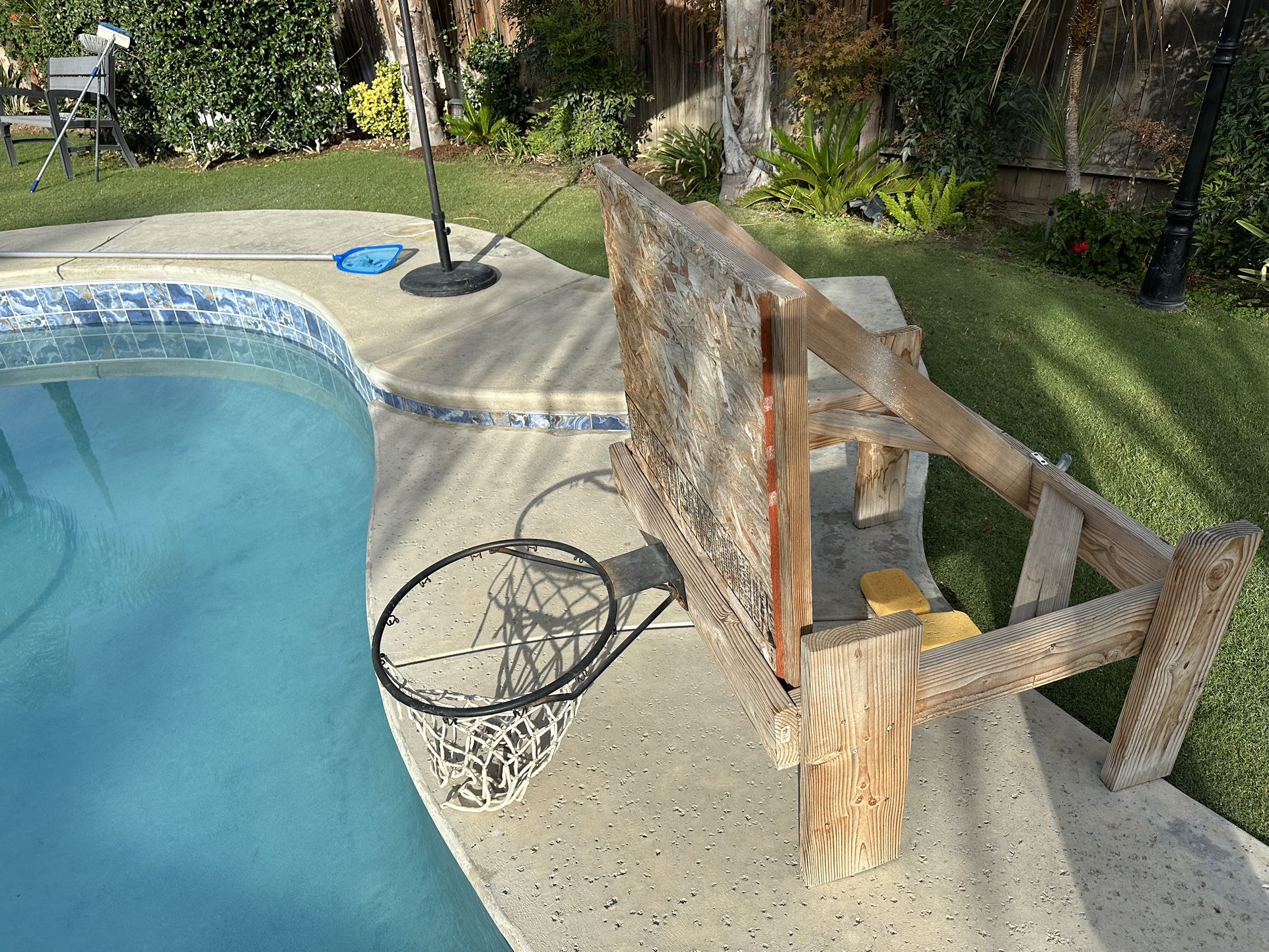 Custom Made basketball Pool Hoop