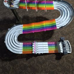 Mario Brothers Rainbow Race Track With 5 Cars