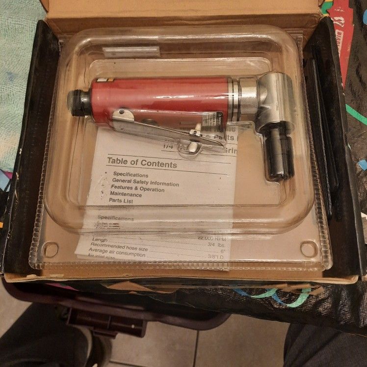 Husky 1/4"Angle Die Grinder No H4715. New Open Box.