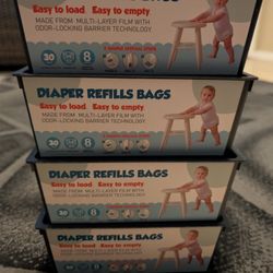 Diaper Refills Bags with 30 Bags 