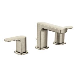 Moen Rizon Two-Handle Low Arc Bathroom Faucet. Brushed Nickel. New