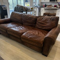 Free Real Leather Couch Sofa