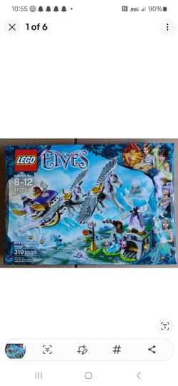 *NEW* LEGO Elves *AIRA'S PEGASUS SLEIGH* (41077) Azari Cape Miku Dragon  RETIRED