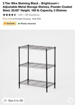 Brightroom 3-Tier Storage Shelving Unit