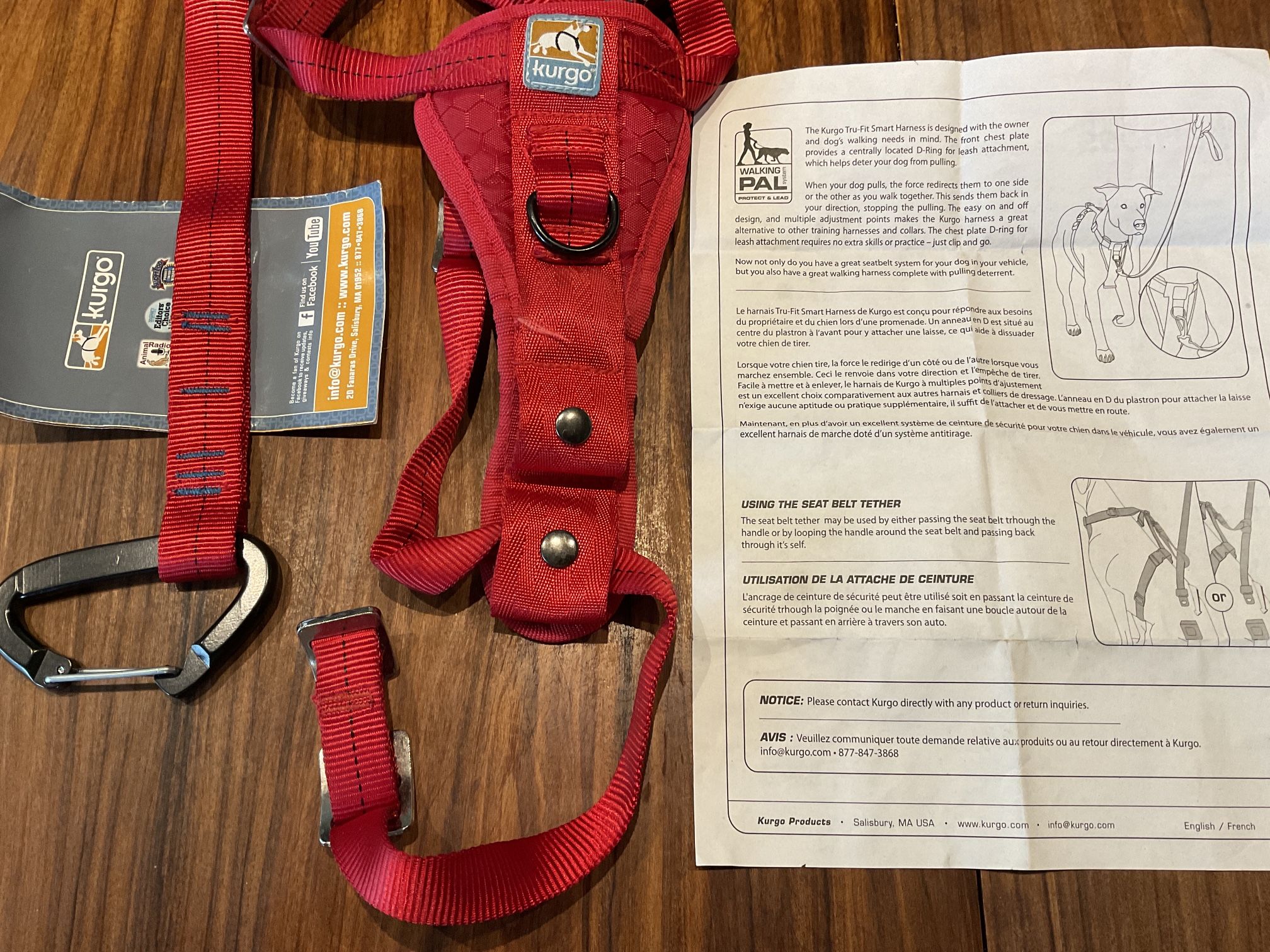 Kurgo Tru-Fit Vehicle And Walking Harness