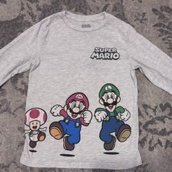 Super Mario Long Sleeve Shirt Youth Small