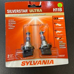 Sylvania H11B SilverStar ULTRA High Performance Halogen Headlight 2 Bulbs