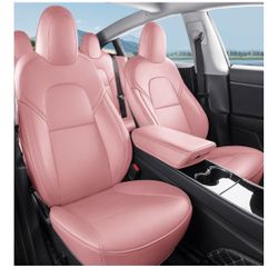 Tesla Model 3 Pink Seat Covers