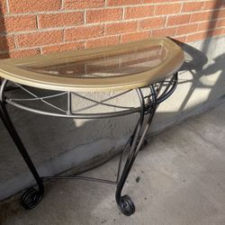 Glass Top Accent Table 