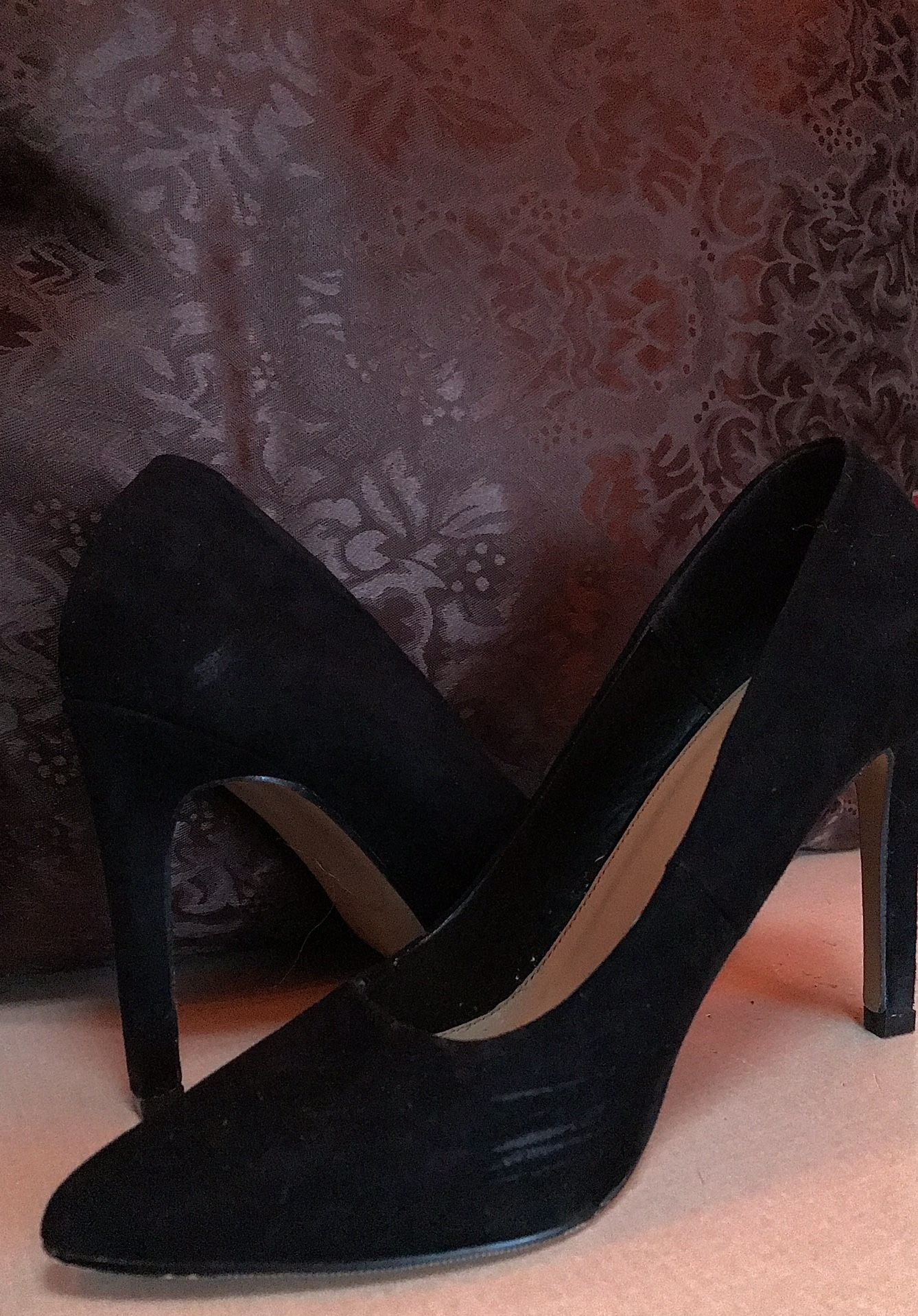 Black Velvet Heels