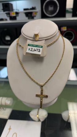 Men’s rope chain with pendent