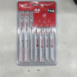 Milwaukee Saw all 16 Pc Blade Set