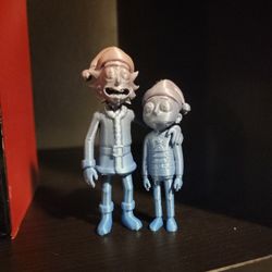 3D Printed Rick & Morty Christmas Figures( Pick Up Today)