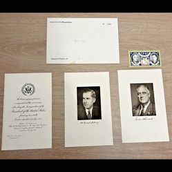 1941 President Franklin Roosevelt Inauguration President's  Platform Invitation