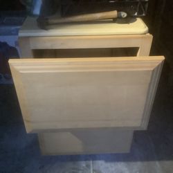 Wooden file cabinet, nice and clean